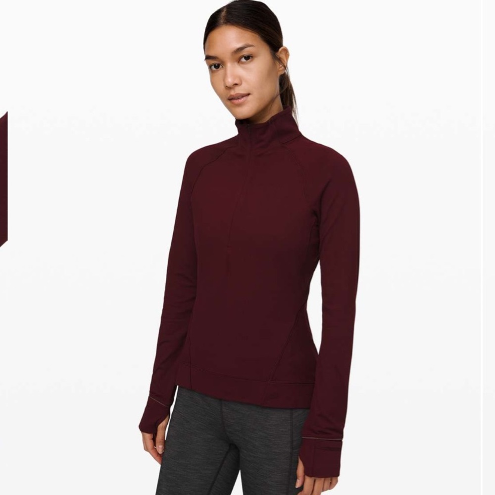 Lululemon Outrun the elements 1/2 zip long sleeve